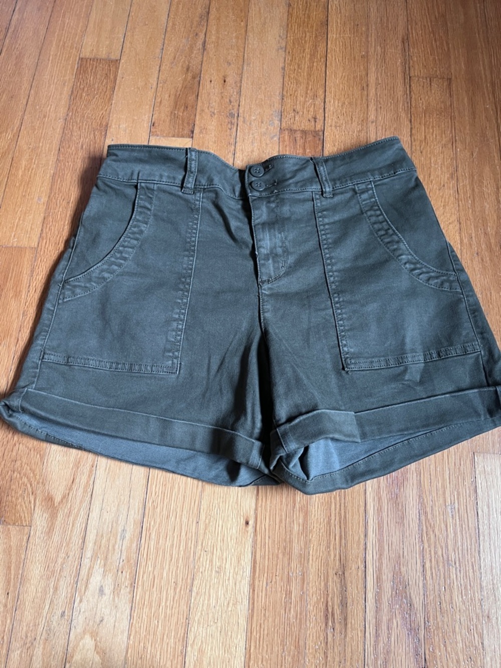 Sanctuary | EVEREVE Olive Utility High-Rise Women’s Shorts 29 - Picture 3 of 12